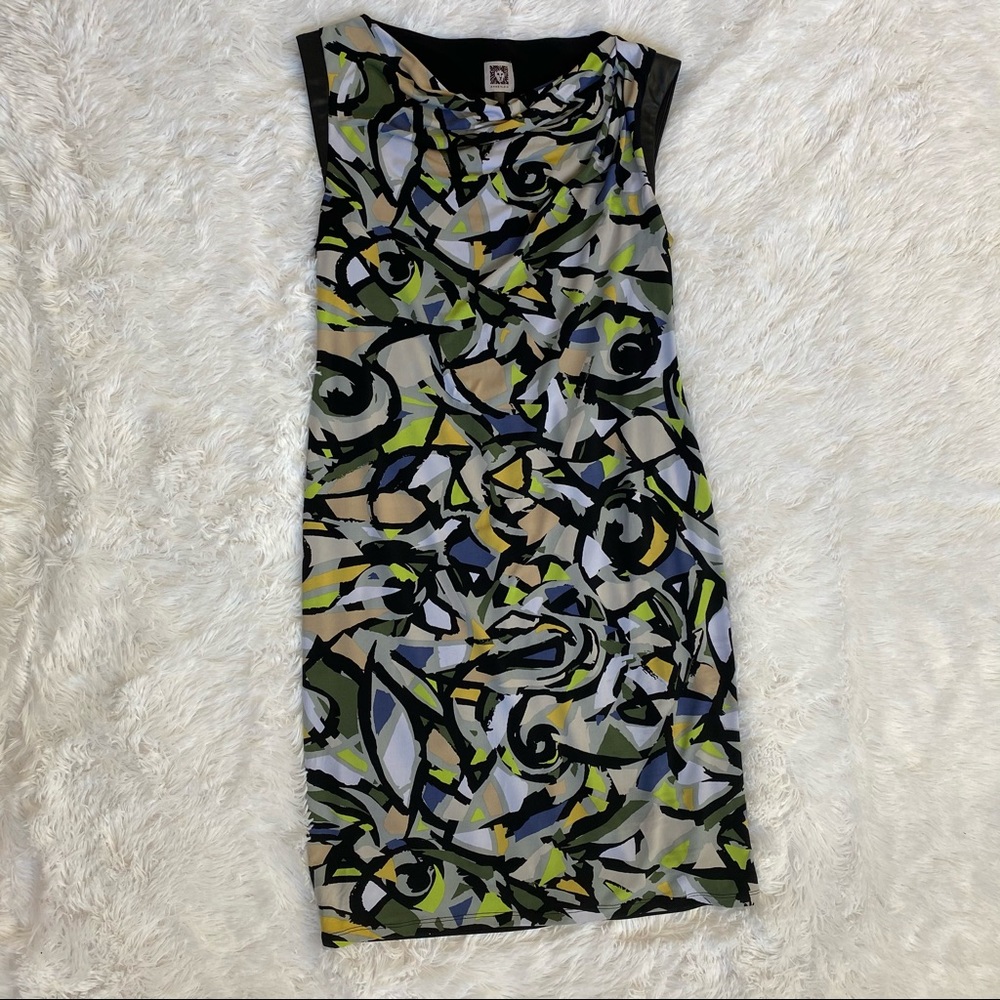 💐Anne Klein Multicolor Abstract Dress Size 10